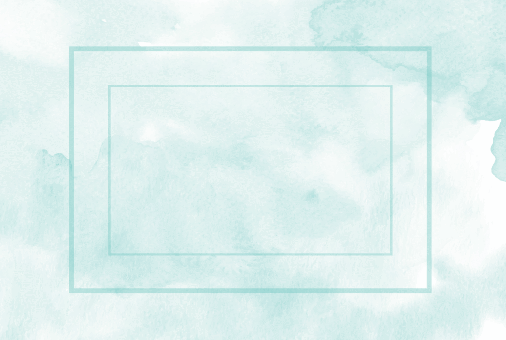 Eye Shape, a blue watercolor background with a rectangle
