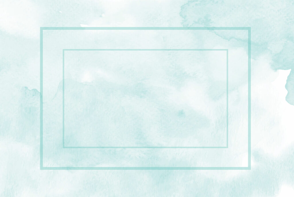 Gifts for every beauty lover, blue watercolor background with a rectangle